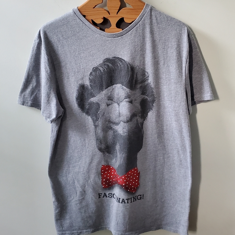 FISSION Mens "FASCINATING" Handsome Camel Short Sleeve Tee Shirt